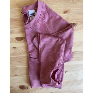 Gymshark camo seamless long sleeved crop